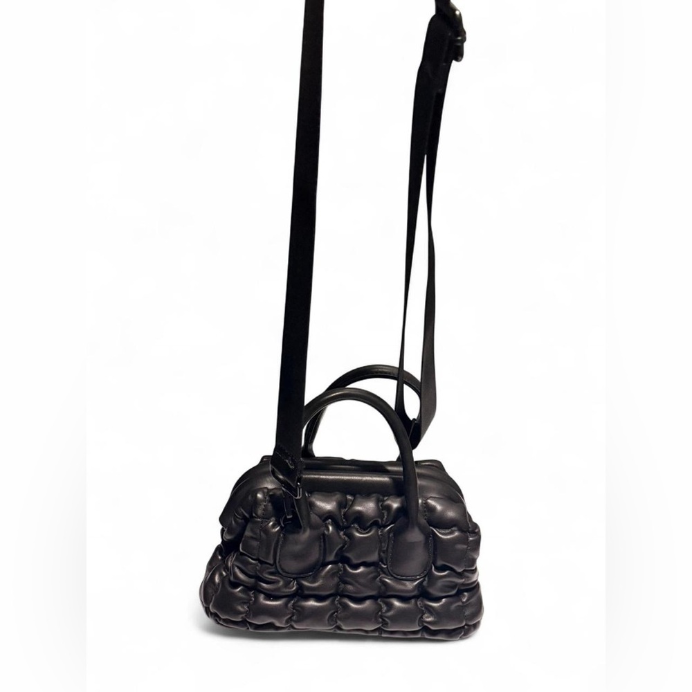 Street Level Black Textured Shoulder Bag